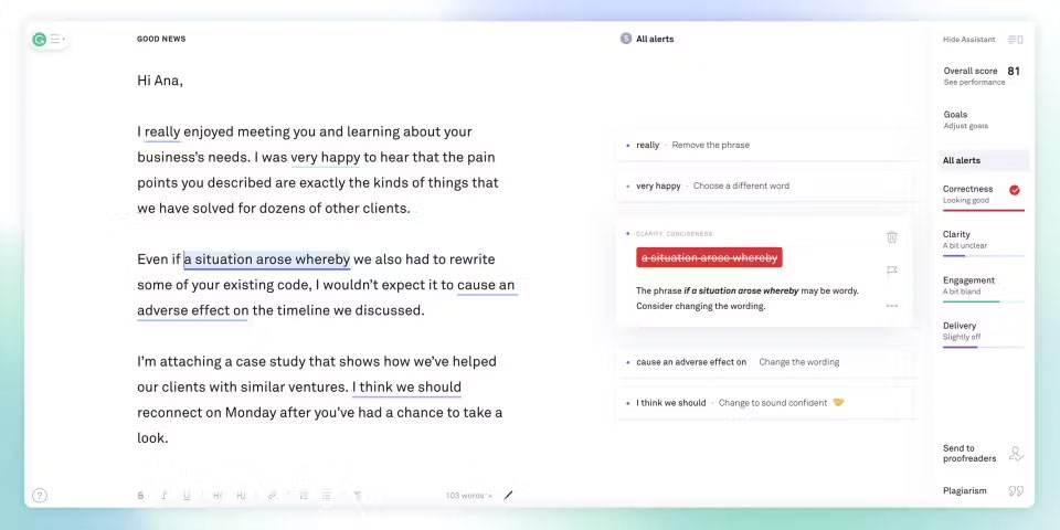 Grammarly for students